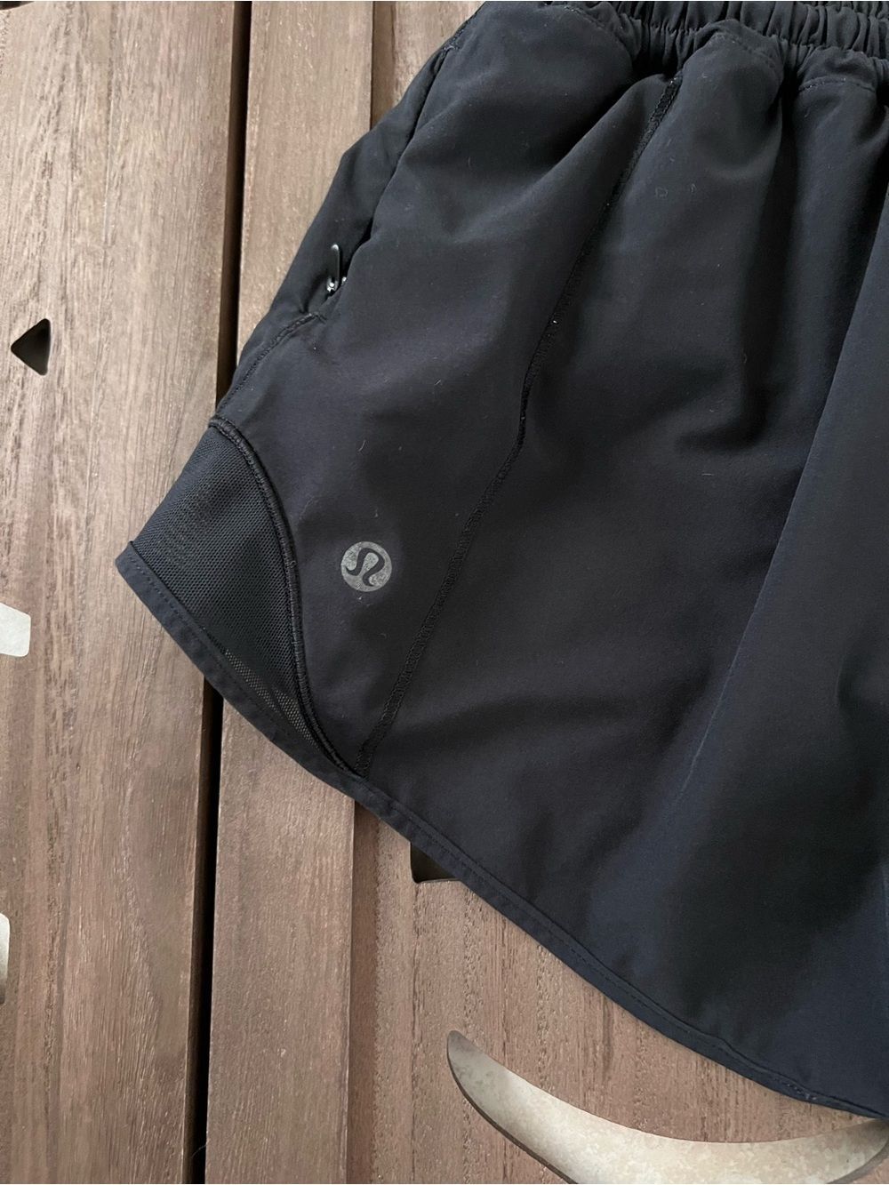 lululemon athletica Black Athletic Running Shorts with Elastic Waist - Picture 2 of 7